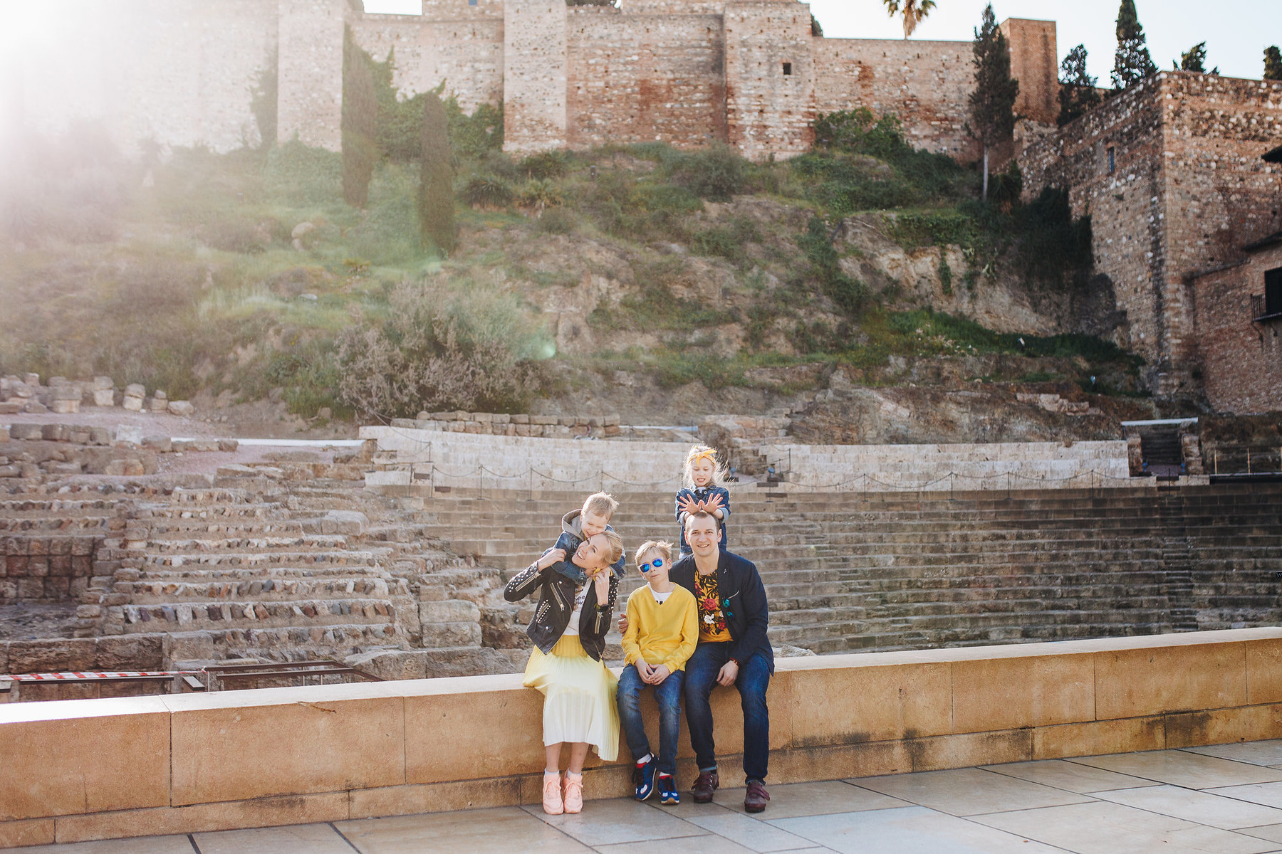 Family photo session in Malaga