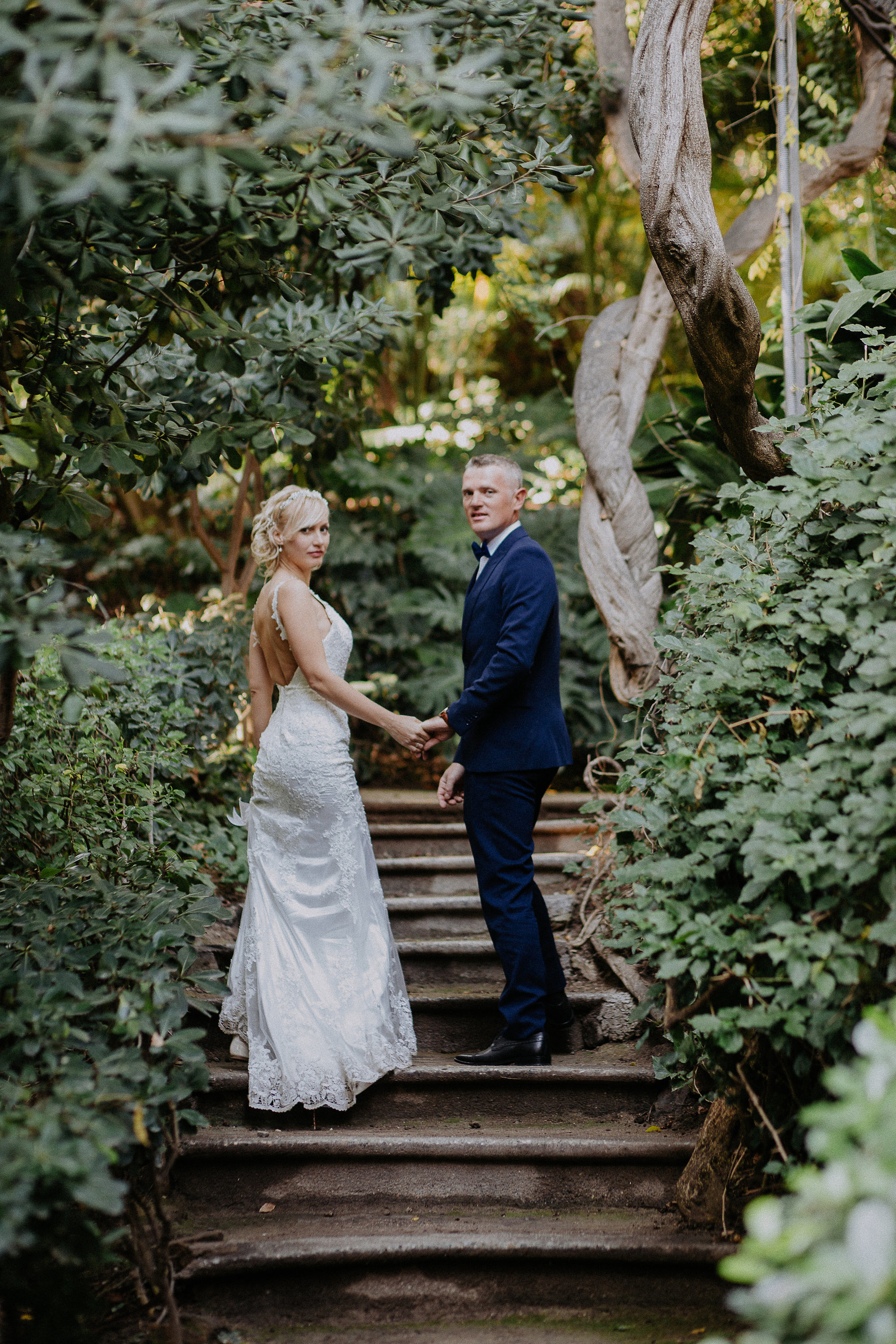 Свадебная фотосессия в Ботаническом саду Малаги