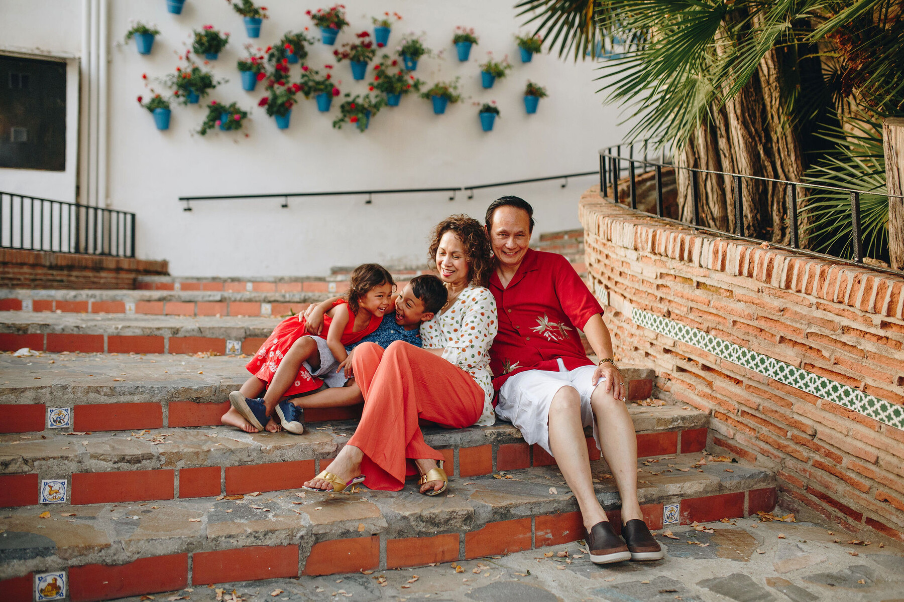 Family photo set in Marbella